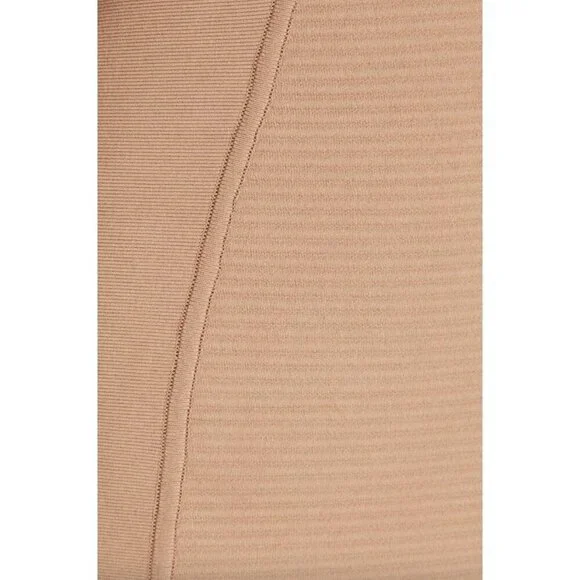 HERVE LEGER Ottoman Cutout Long Sleeve Minidress Fawn Womens Size Large - Picture 5 of 13